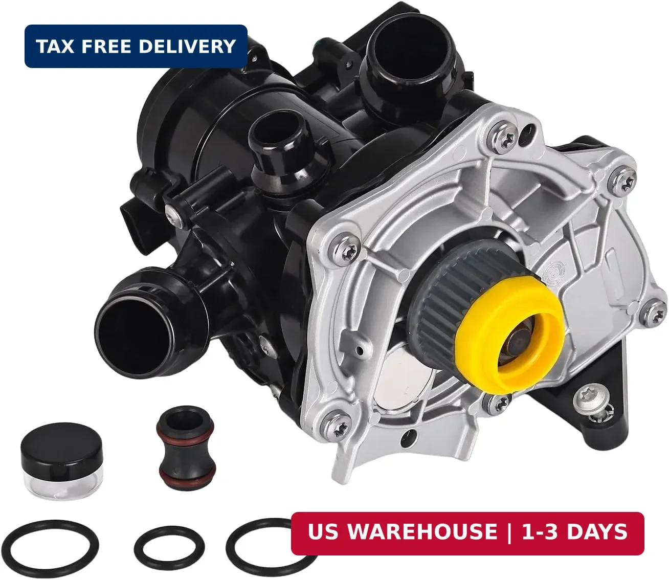 Electric Engine Water Pump 06L121111H, Coolant Pump Assembly Replacement for Aud