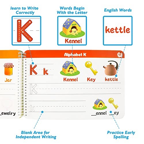 Handwriting Practice Book for kids, Toddlers Preschool Learning 40 Pages