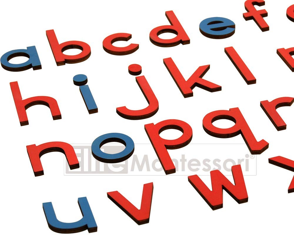 Elite Montessori Wooden Movable Alphabet with Box Preschool Spelling Learning Ma
