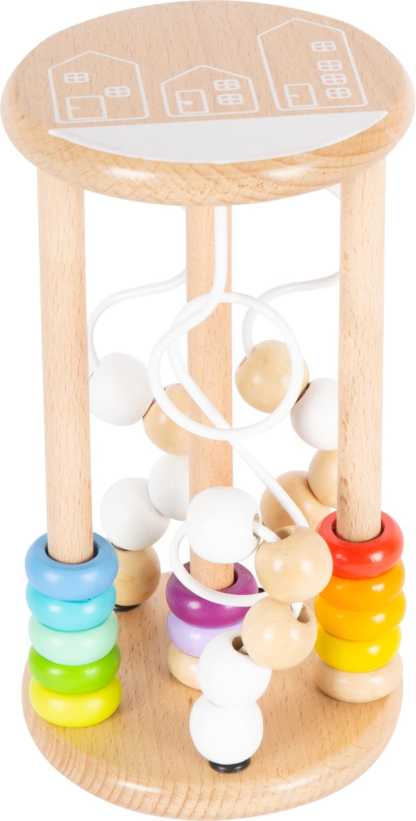 Small Foot 10630 Motor Activity Bead Sounds, made of wood, with bead maze and sl