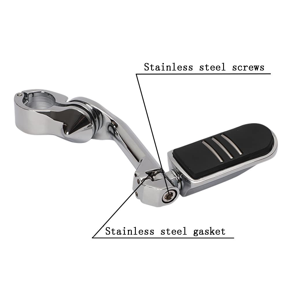 Motorcycle Highway Pegs Crash Bar Adjustable Foot Peg Compatible with Softail Sp