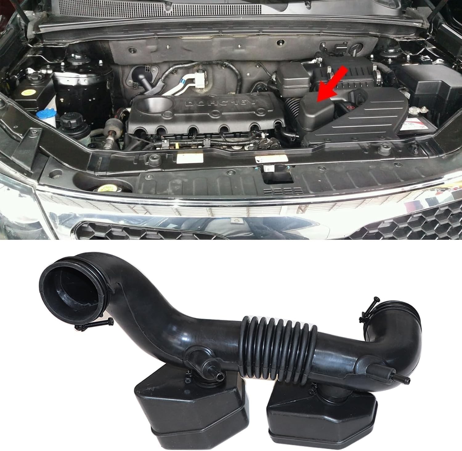 FZJDSD Engine Air Cleaner Intake Hose 281402P200 28140-2P200 Compatible with Kia