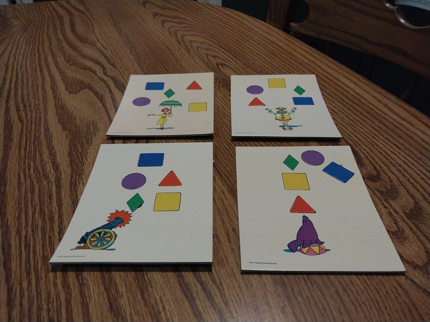 Vintage Shape-Erinos by Teaching Concepts 1977 Learning Game Ages 3 – 5 Nice!