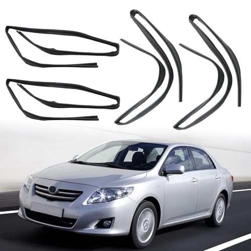 FZJDSD Front Rear Door Glass Run Channel Felt Compatible with Toyota Corolla