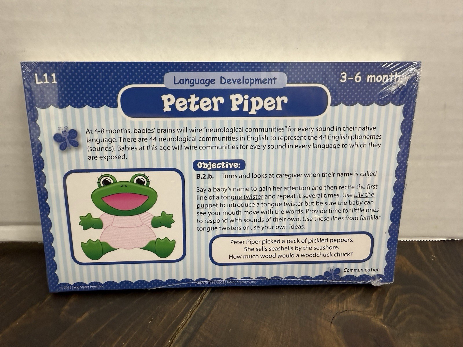 Frog Street Infant Photo Activity Cards Set 0-18 Months Home School Curriculum
