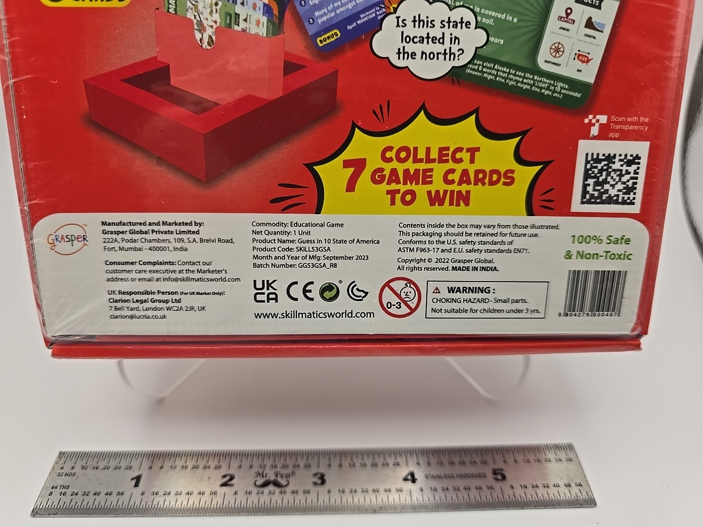 Skillmatics Guess in 10 States of America Educational Trivia Card Game