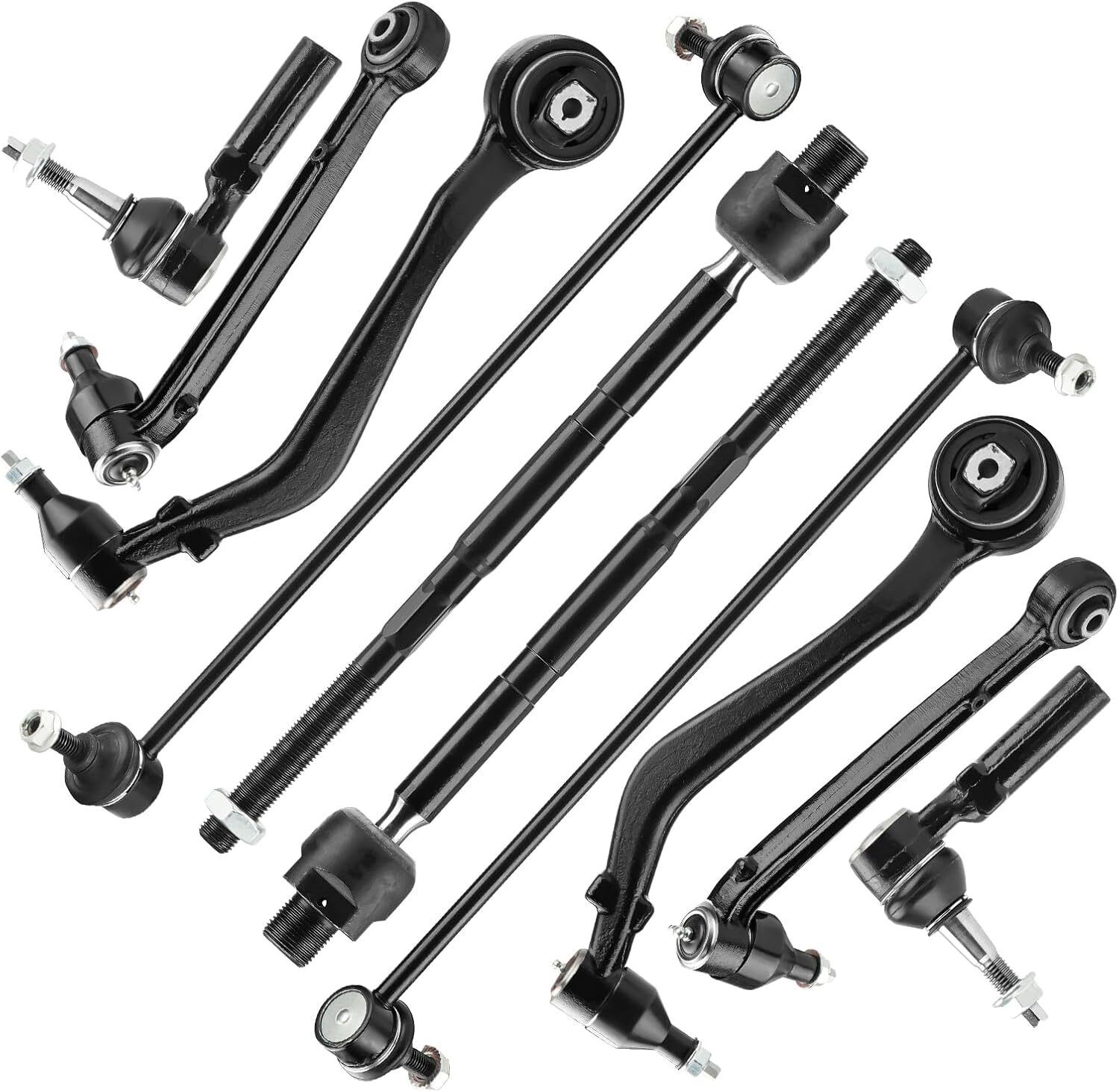10PCS Front Lower Forward + Rearward Control Arms Suspension Kits Fit for Chevy