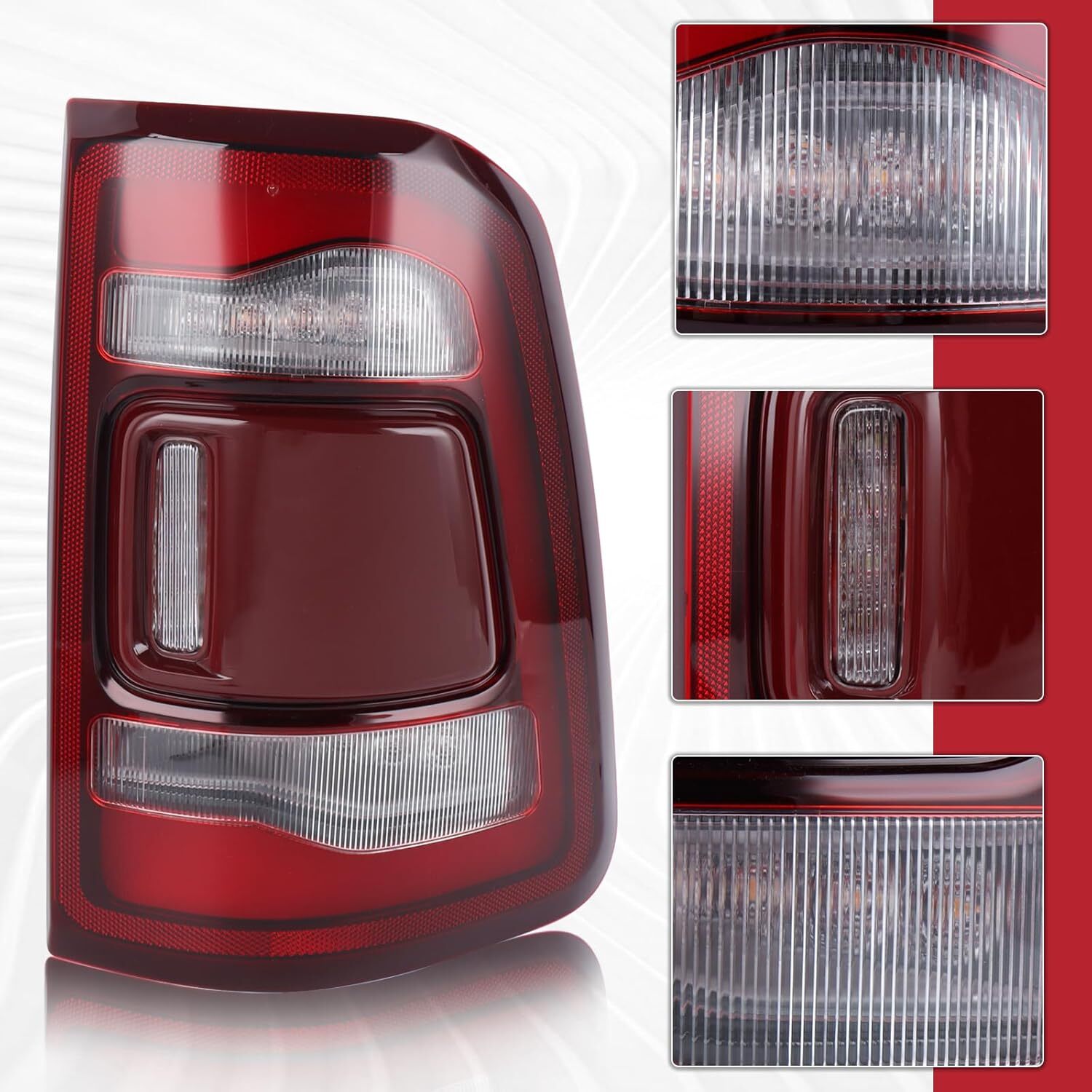 19-23 Dodge Ram 1500 LED Tail Light Blindspot Ready Right Passenger Side