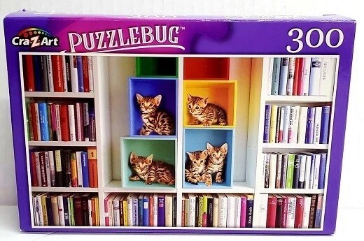 CRA-Z-ART 300 PIECE PUZZLE JIGSAW SET LIBRARY KITTENS DOGS LABRADOR RETRIEVER