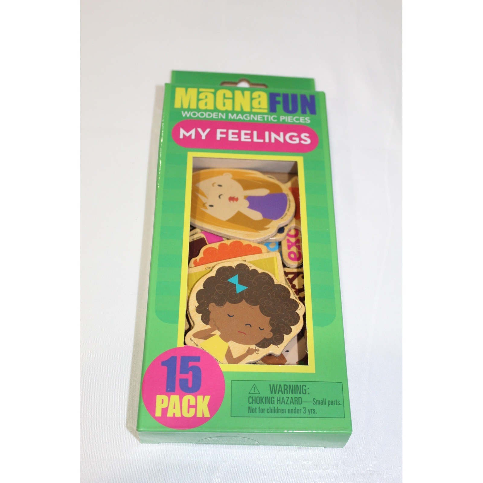 Bendon MagnaFun My Feelings Wooden Magnetic Pieces 15 Pack Kids Educational Toy