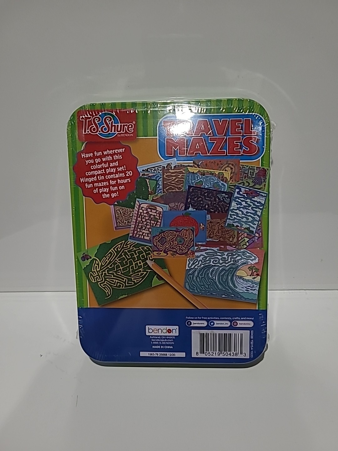 TS Shure by Bendon Travel Mazes 20 Ct Cards Compact for Ages 5+ Hours of Fun