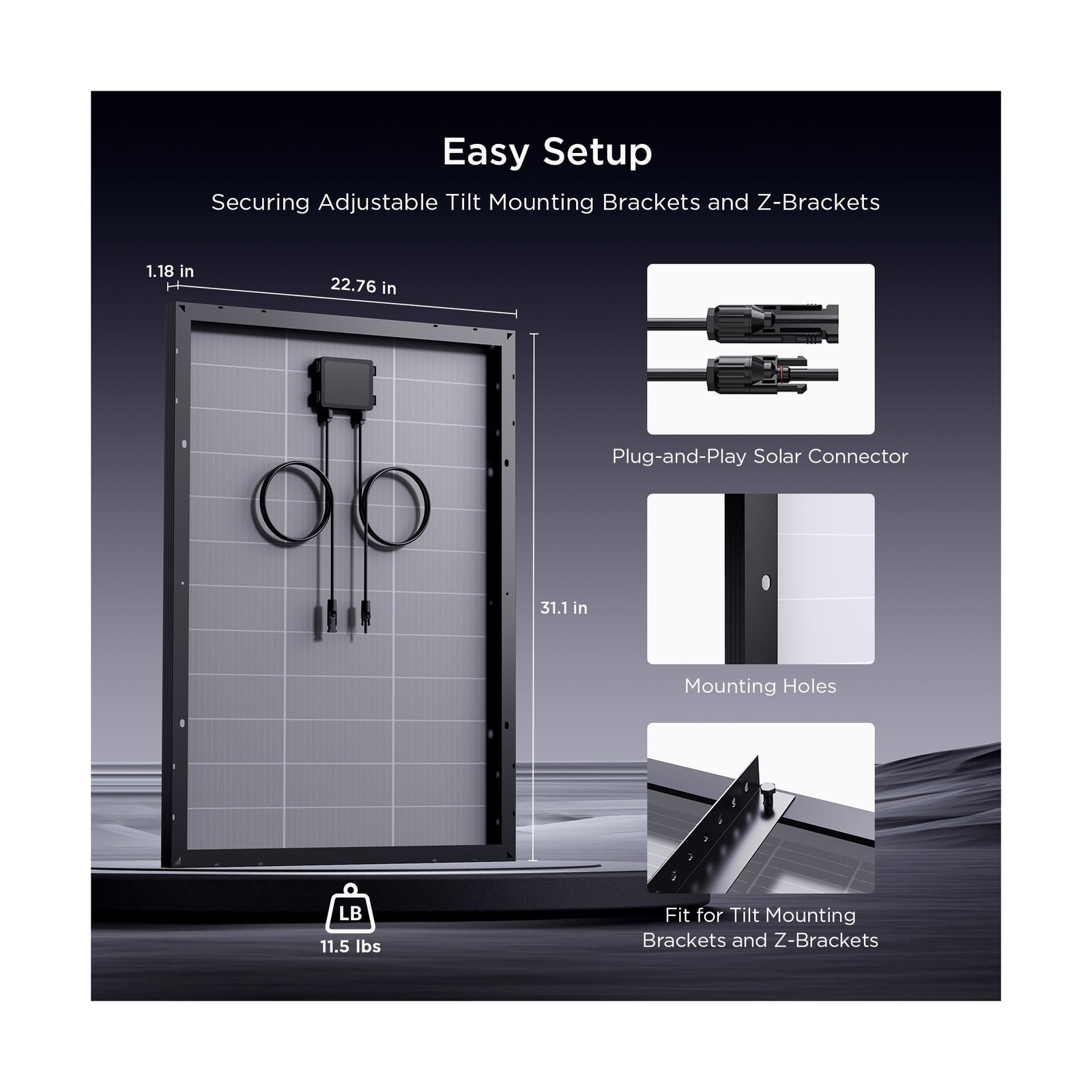 N-Type 16BB 400 Watt Solar Panel, 4Pcs 100W 12V Monocrystalline Solar Panels,…