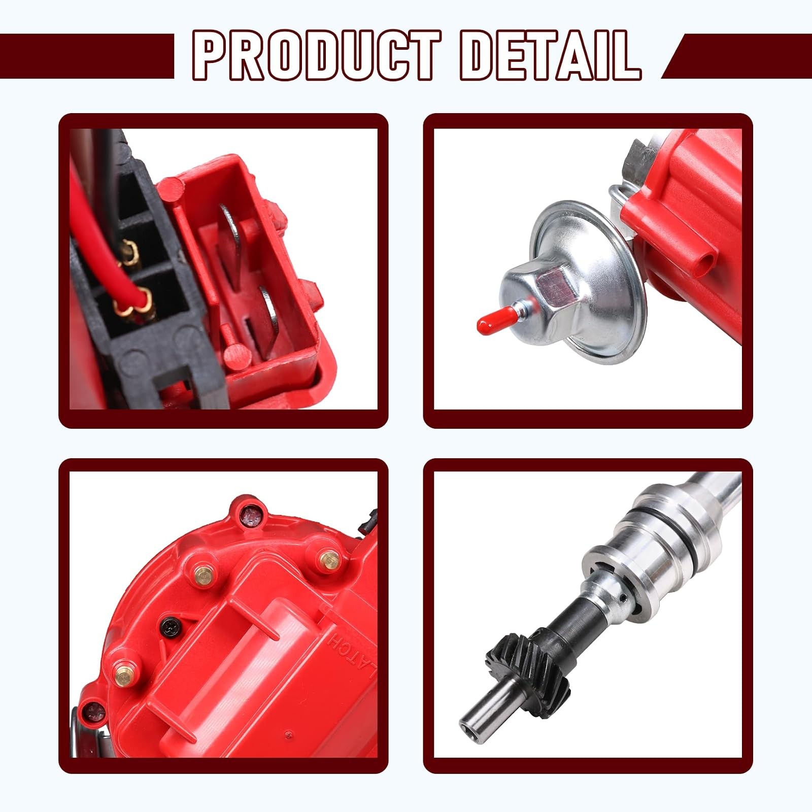 HEI Distributor Module For Ford 351M 400 429 460 Red