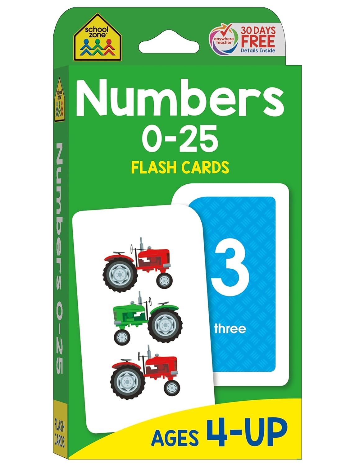 School Zone Numbers Flash Cards: Toddler, Preschool, Kindergarten, Learn Math…