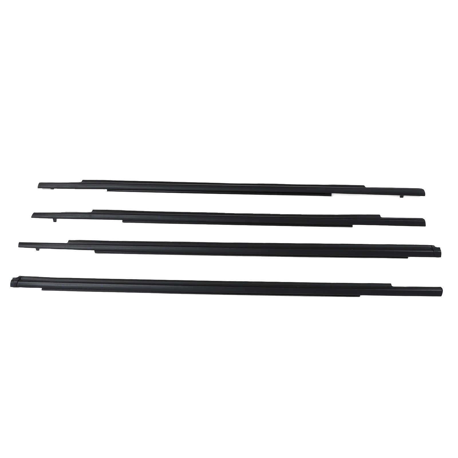 4PCS Black Car Window Weatherstrip Seal Belt Strong Sealing For Outlander A MCKQ