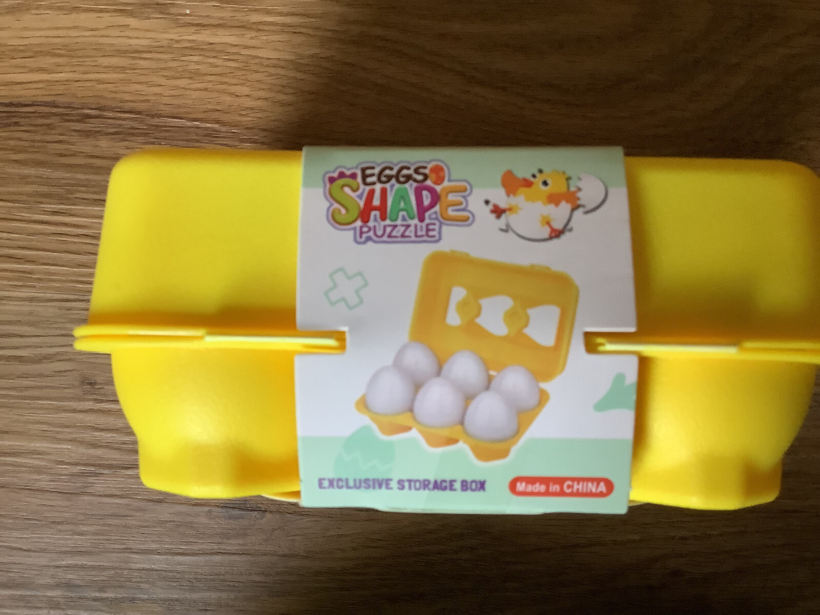 Colorful Egg Set of 6pcs Matching Color and Shape Recognition Toy Set