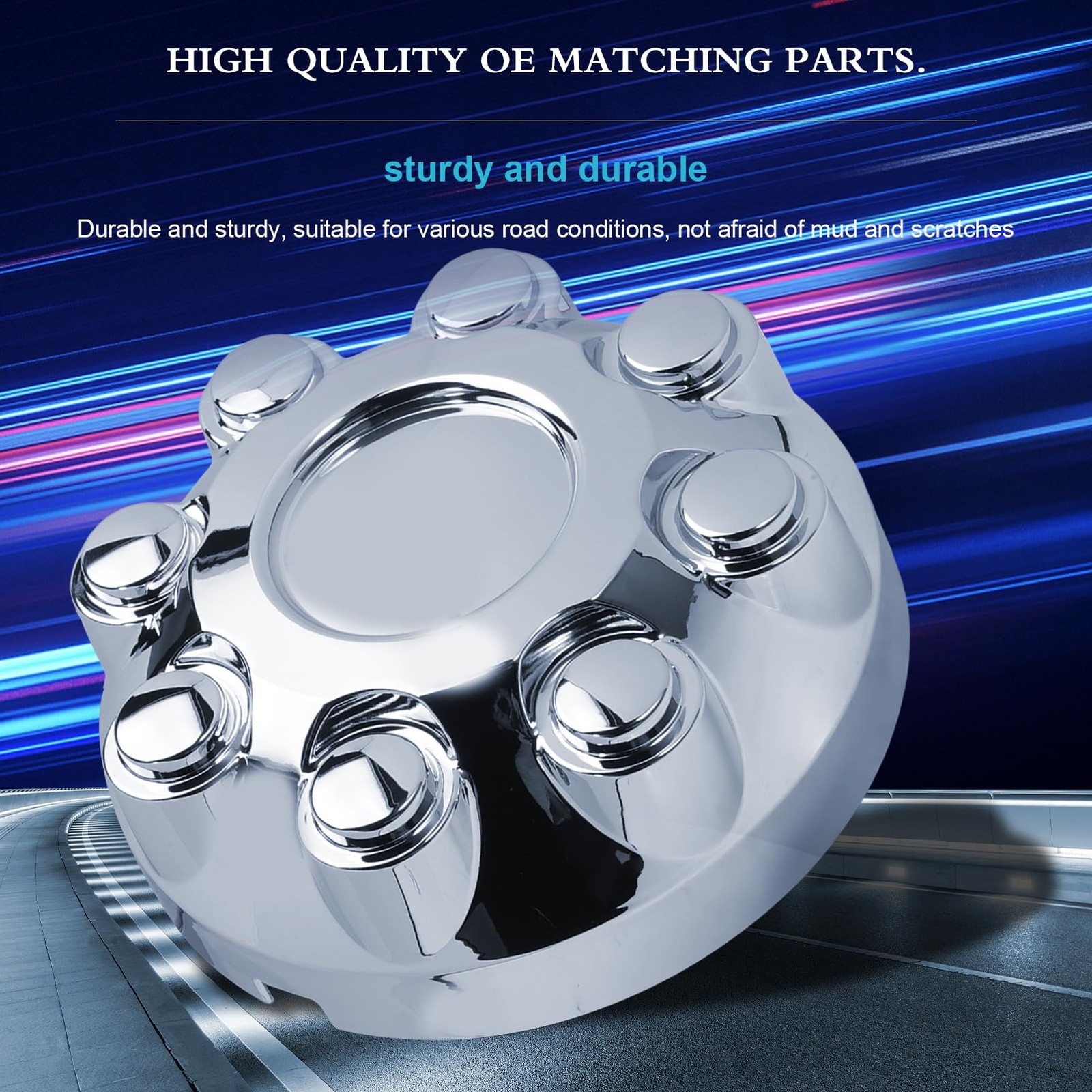 Wheel Hub Center Cap Chrome for Dodge Ram 2500 3500 8 3/8 inches,
