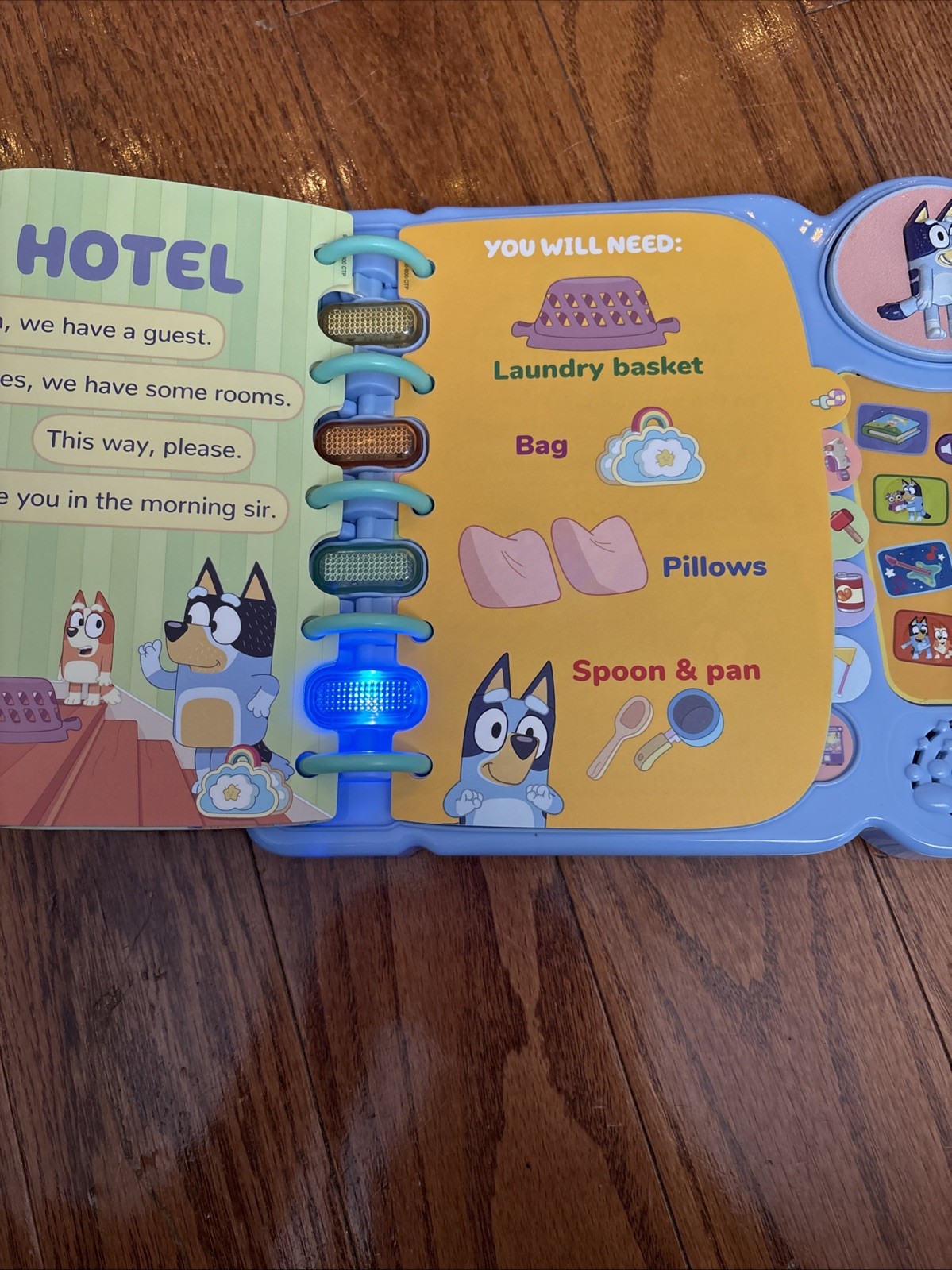VTech Bluey’s Book of Games Interactive Pretend-Play Book for Preschoolers-works