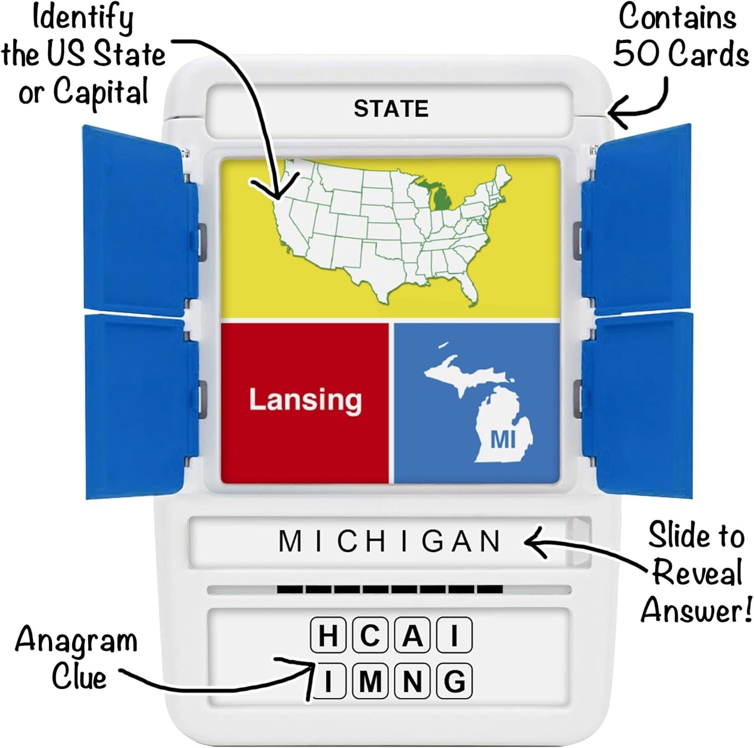 States & Capitals Flash Cards | All 50 States and Capitals to Learn | Fun and…