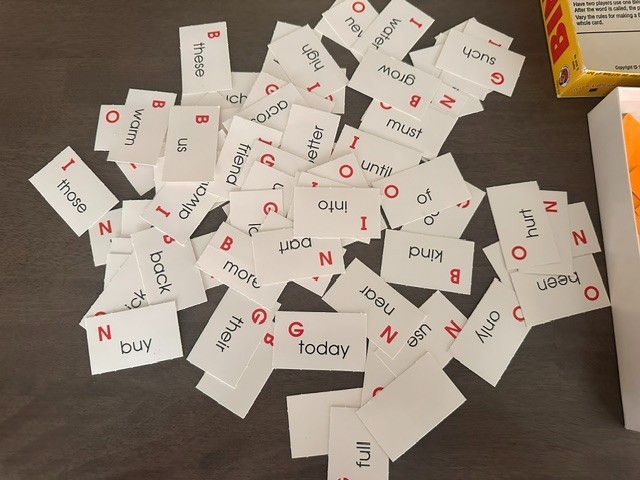 Bingo Sight Word Challenges game- Ages 5+ Frank Schaffer Publications