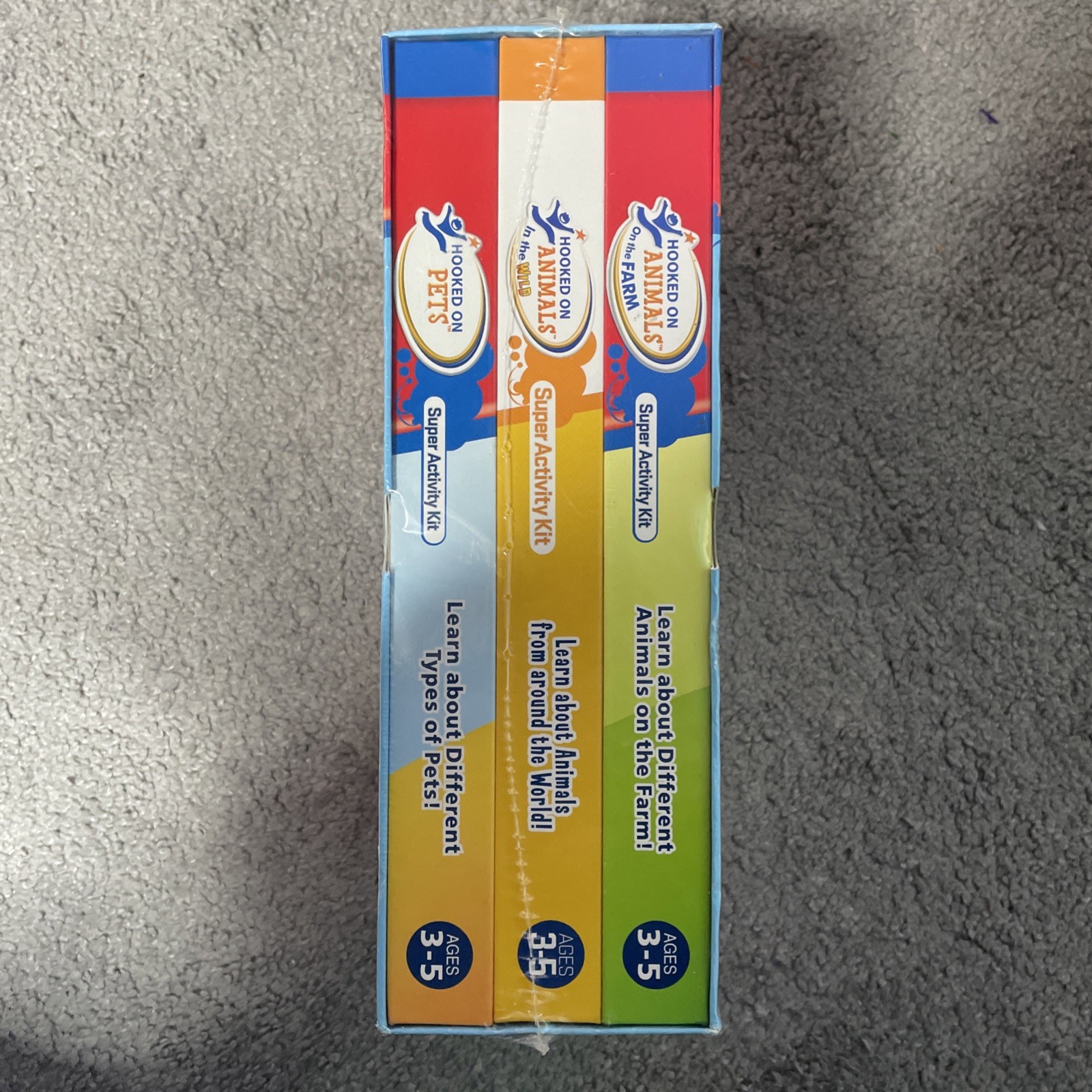 Hooked on Animals: Super Activity Kit 3-pack Ages 3-5 NEW DVDs Journals Stickers