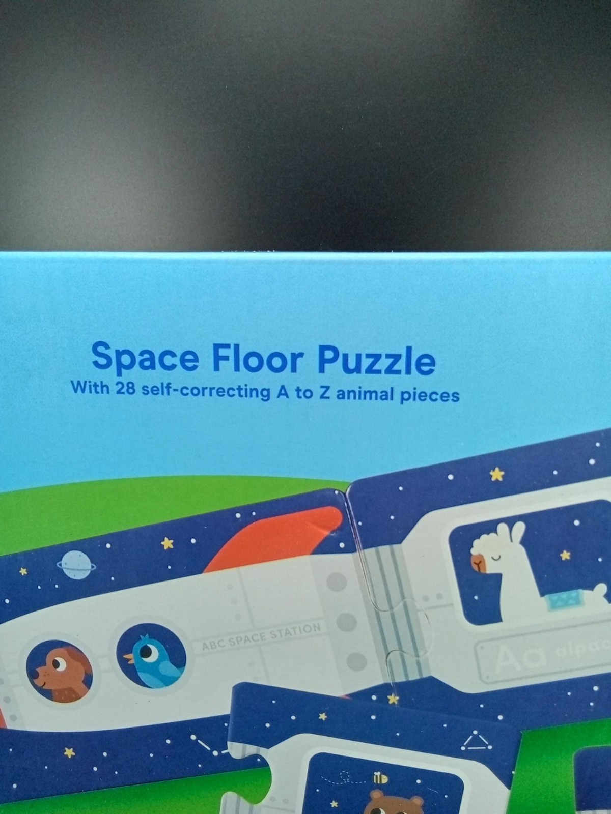 Gigglescape Space Floor Puzzle Ages 3+ Alphabet Animal Themed 28-Piece 10 Ft Lon
