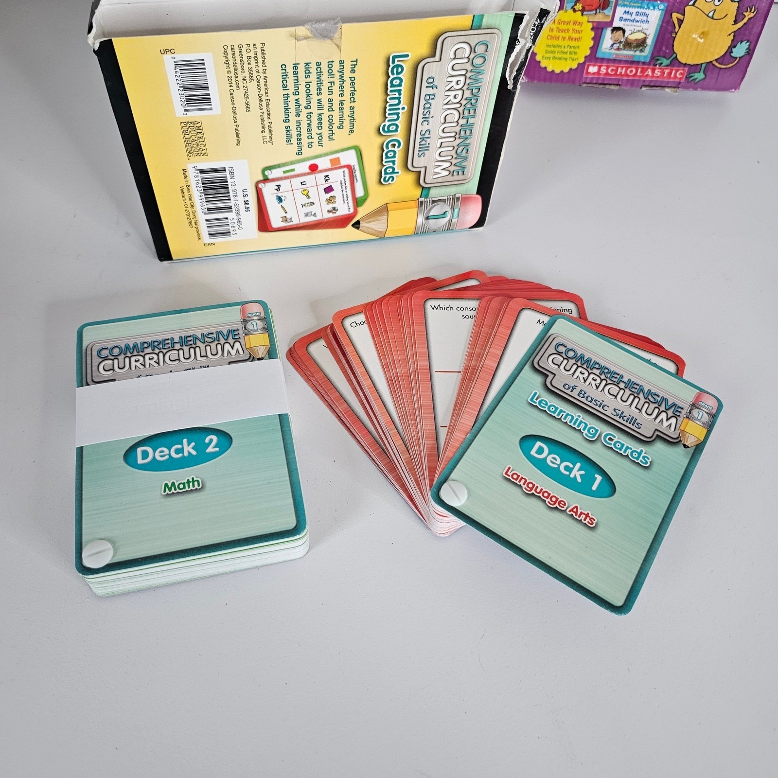 Basic Skills Learning Cards and First Little Readers E F Books Curriculum Set