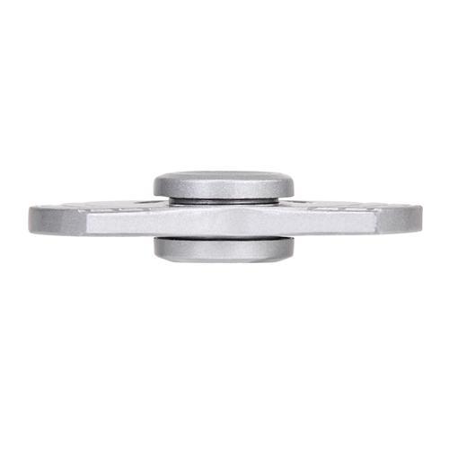 FIDGET FINGER HAND SPINNER TRI SILVER ALUMINIUM ALLOY EDC FOCUS STRESS ANXIETY