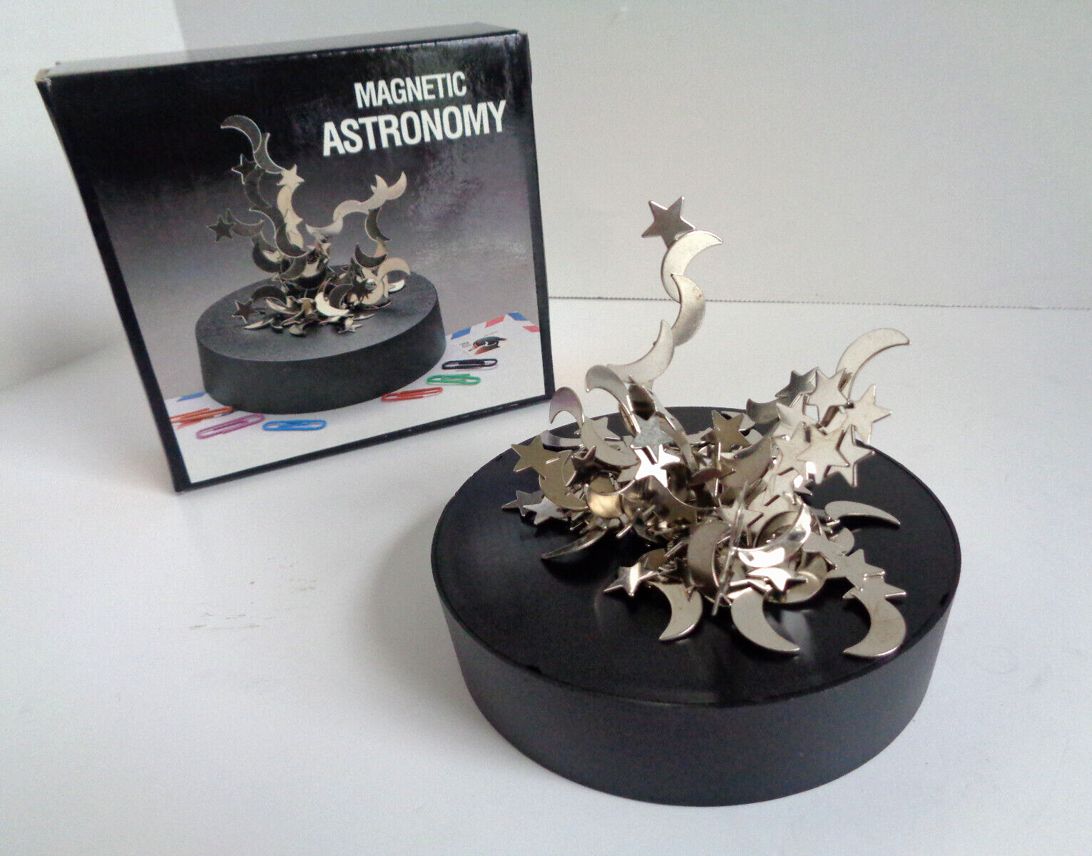 Claybrooke Magnetic Art Moon & Stars Astronomy Desktop Sculpture Novelty Gift