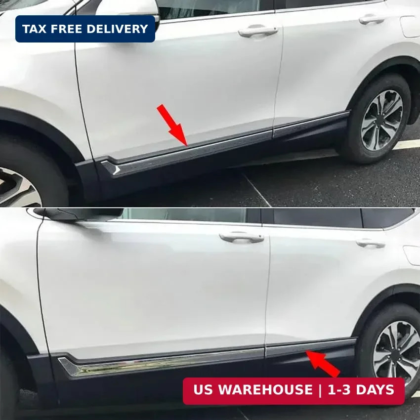 Chrome Body Side Door Molding Trim For Honda CR-V CRV 2017-2022 Stainless Steel