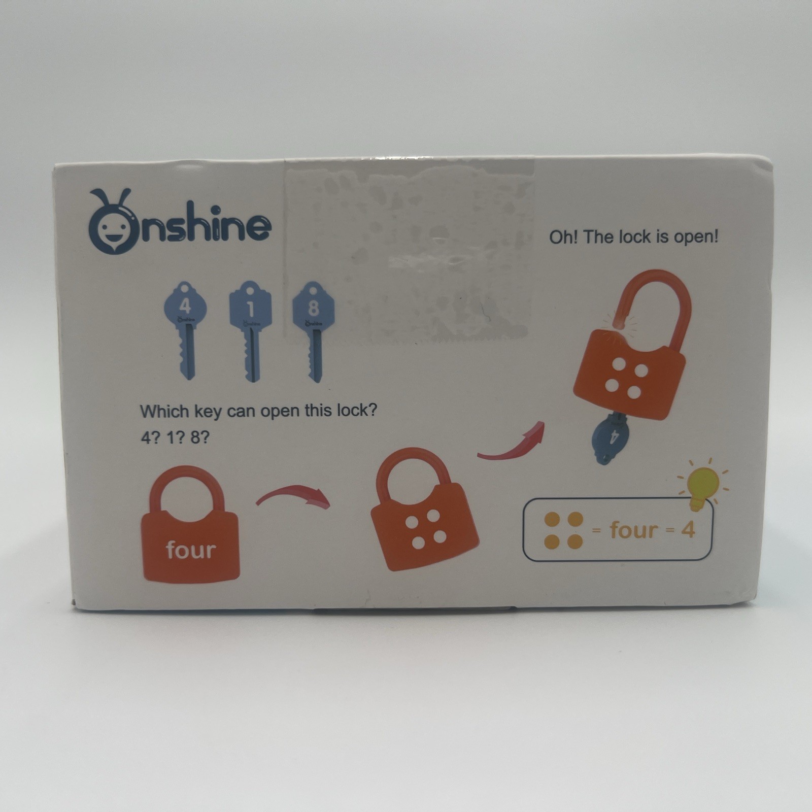 Onshine Kids Numeric Locks Learning Keys Early Education Matching New