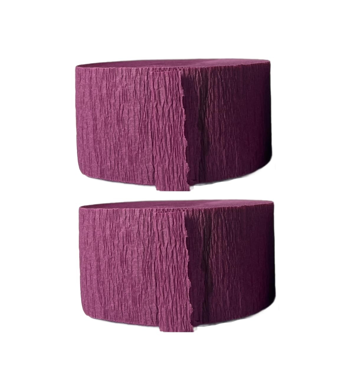Maroon Plum Crepe Paper Streamers, 2 Rolls Made in USA 2 Rolls, Cabernet