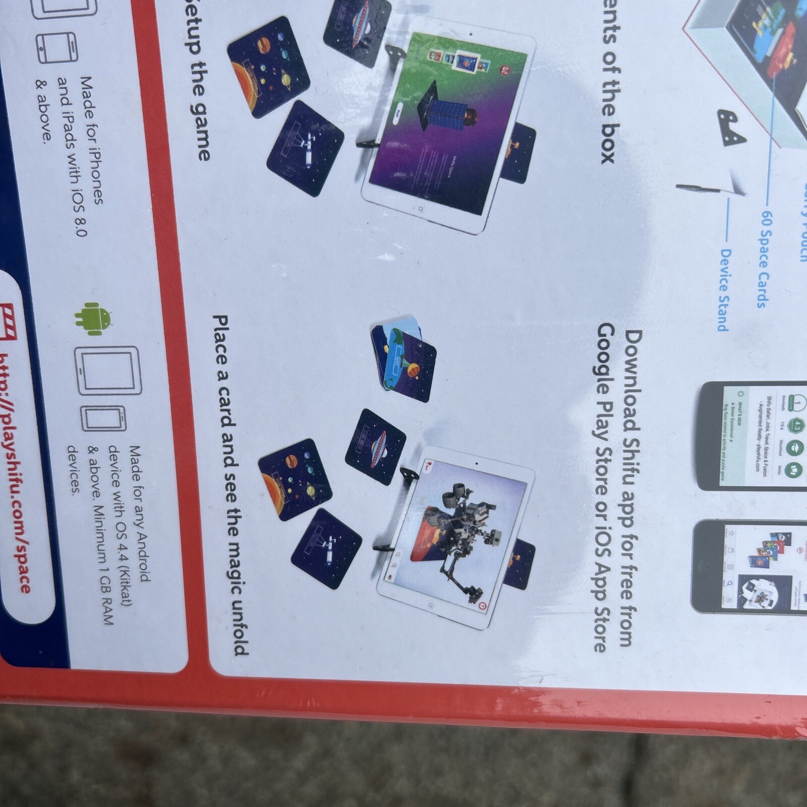 SHIFU SPACE Augmented Reality Educational Flash Card Game NASA Astronaut New!