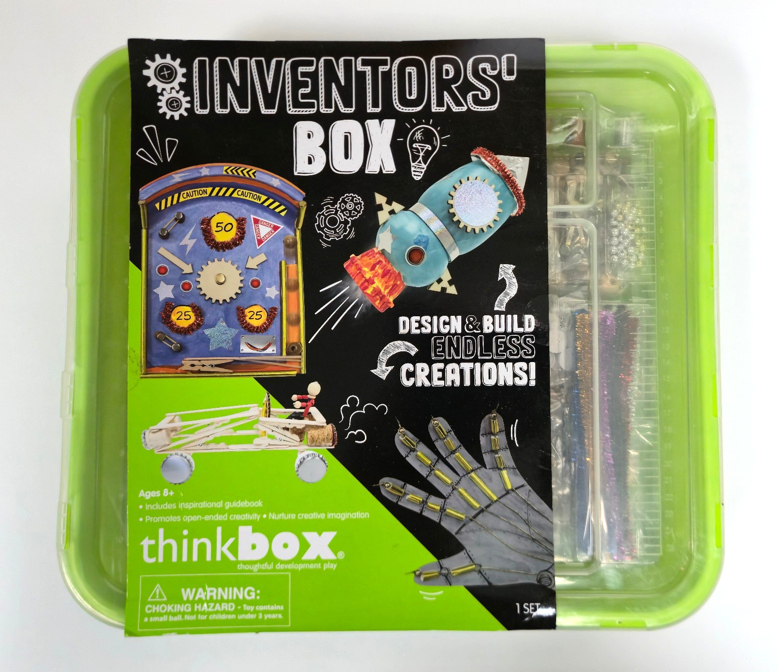 INVENTORS’ BOX by THINKBOX – DESIGN & BUILD ENDLESS CREATIONS – NEVER USED