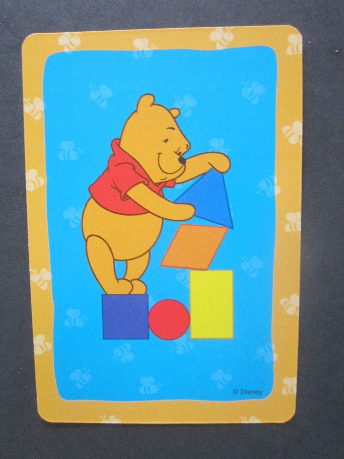 Set Of 2 Disney Pooh’s Flash Cards 3″ x 5″, “First Words” And “Colors & Shapes”