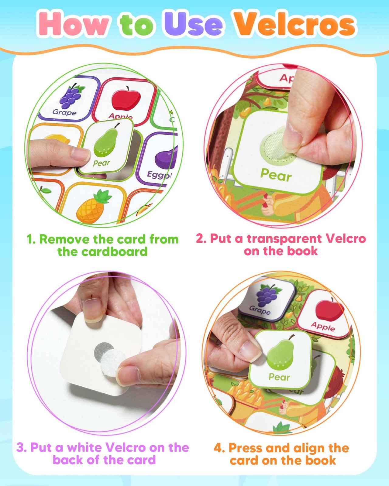Toddler Busy Book Preschool Learning Activities, Montessori Educational Toys