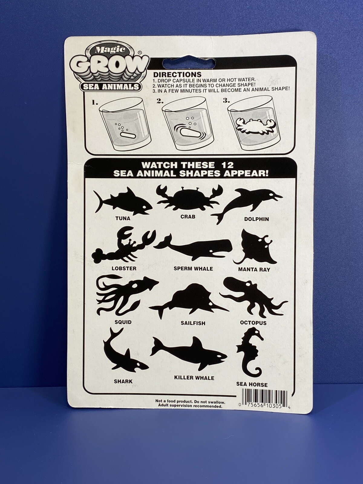 Ja-Ru No 305 Magic Grow Sea Animals Soft Foam Encapsulated Shapes Ocean Life