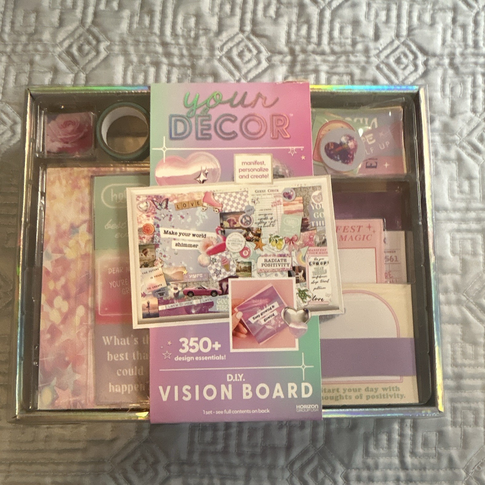 Horizon Group USA DIY Vision Board Set Multicolor 350+ Pieces Teens Adult