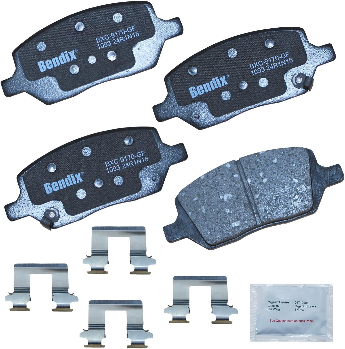Bendix Priority 1 Ceramic Rear Brake Pads Set For Buick Chevrolet Pontiac Saturn
