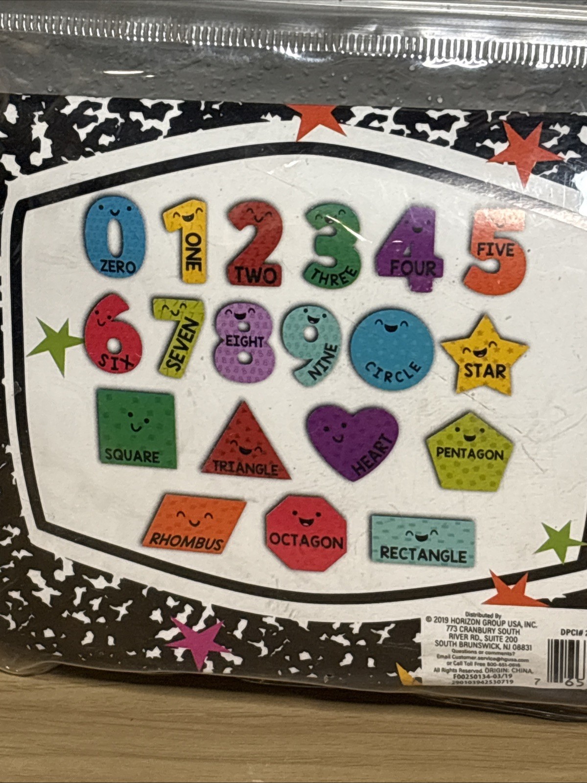 Horizon Numbers & Shapes, Educational, 19 Pieces – Kids Learning, Math, Colors