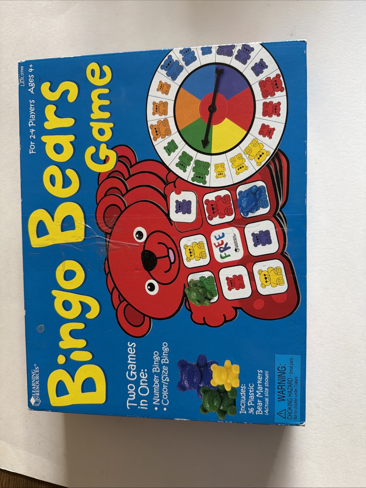 BINGO BEARS GAME LEARNING RESOURCES COMPLETE