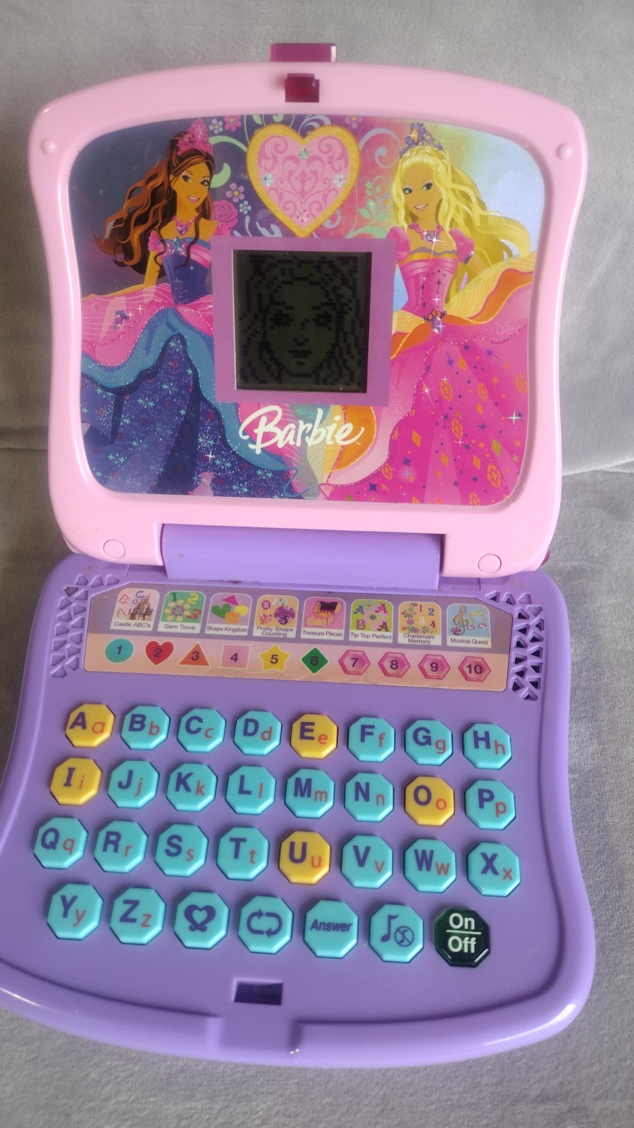 Barbie Educational Game by Oregon Scientific DJ68 ABCs Memory Counting Preowned
