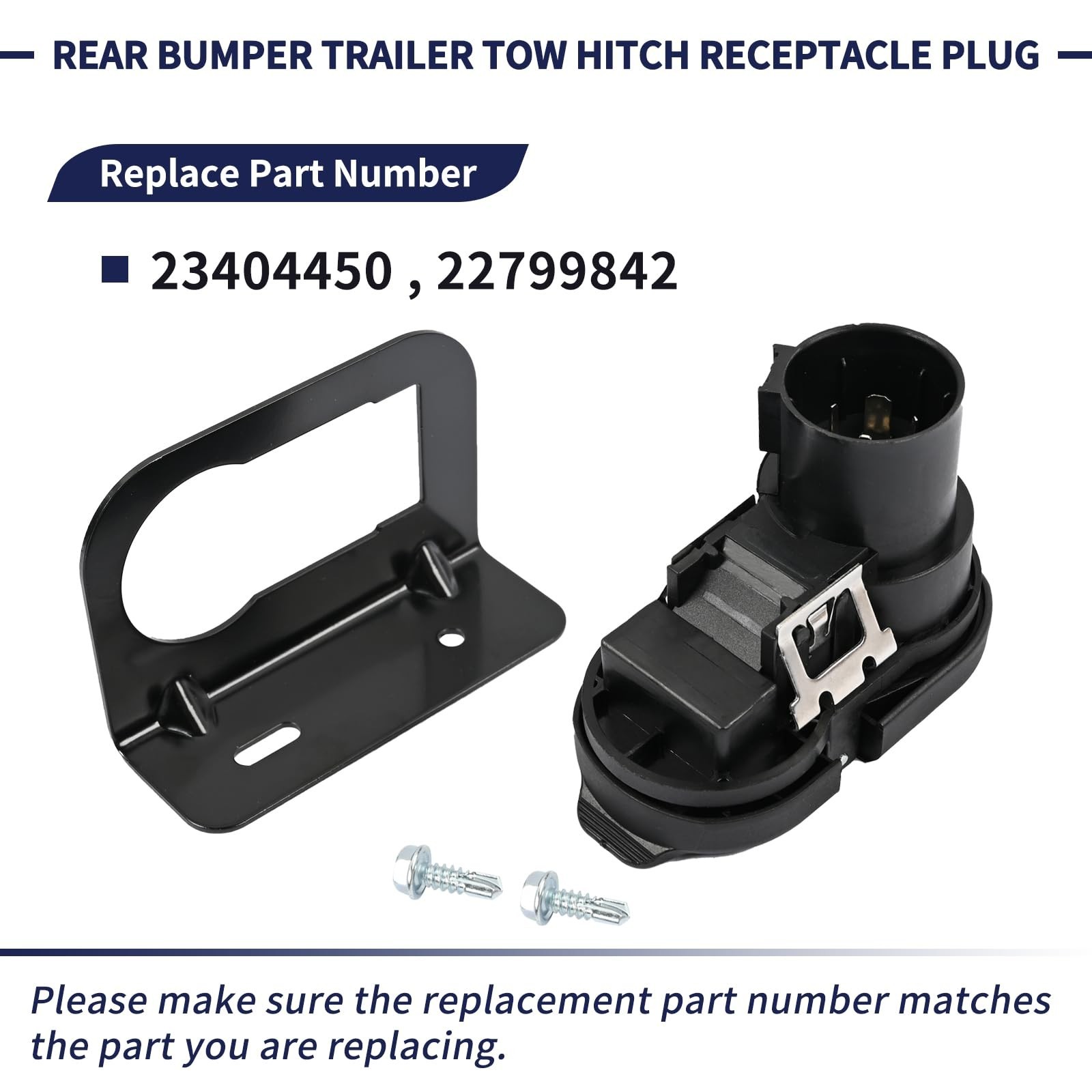 23404450 Trailer Brake Harness Towing 7-Pin Round / 4-Pin Flat Plug Connector…