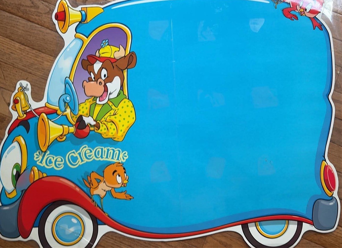 Ice Cream Truck Driven By A Cow