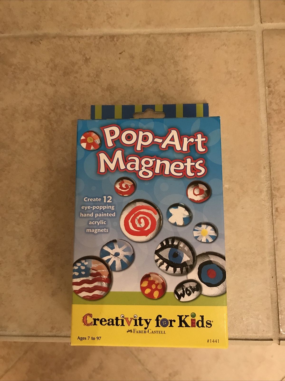 NEW Creativity for Kids, Pop-Art Magnets, Acrylic Magnets