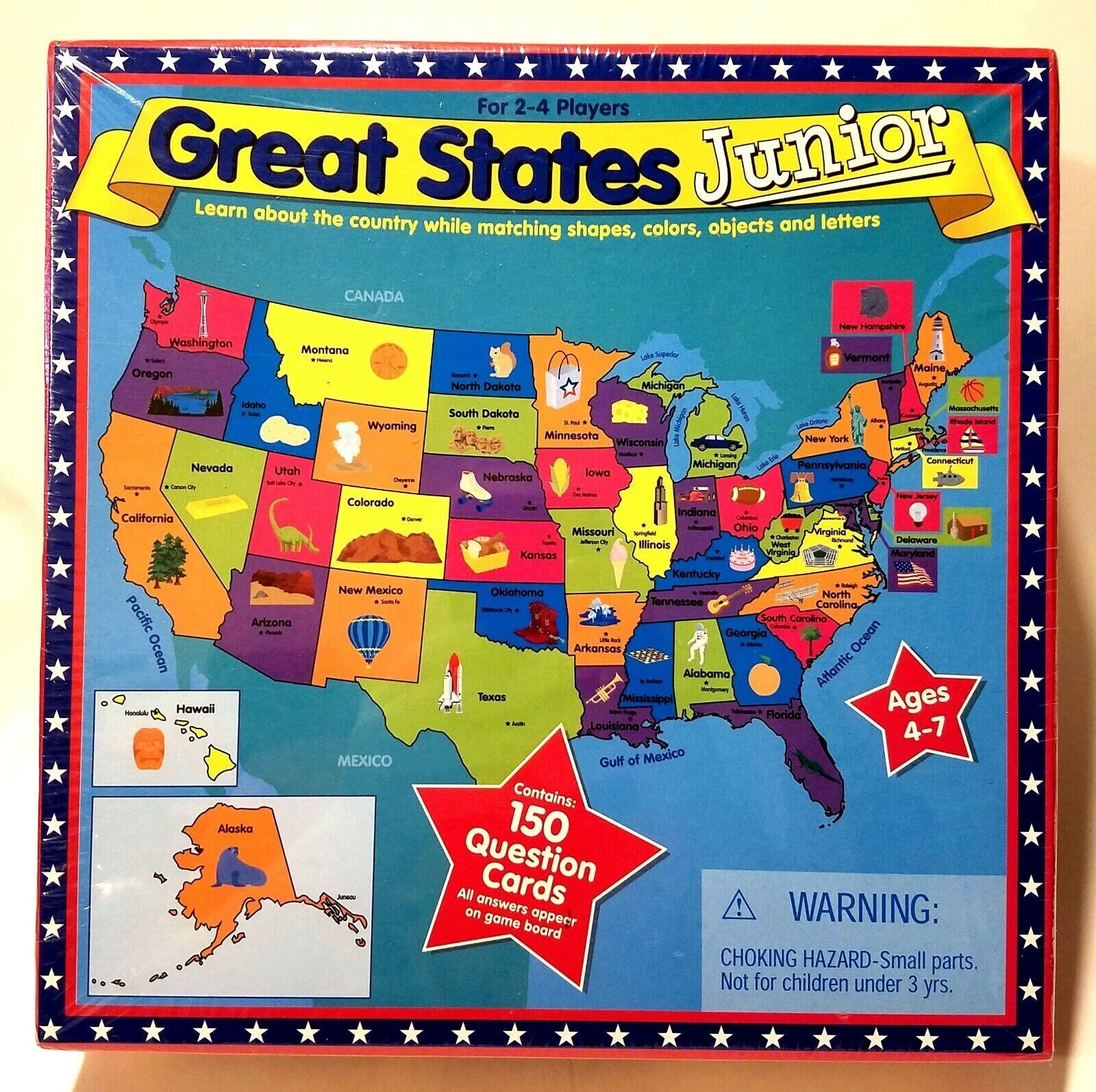 Great States Junior [Learn about USA w/ Shapes, Colors, Objects, Letters]