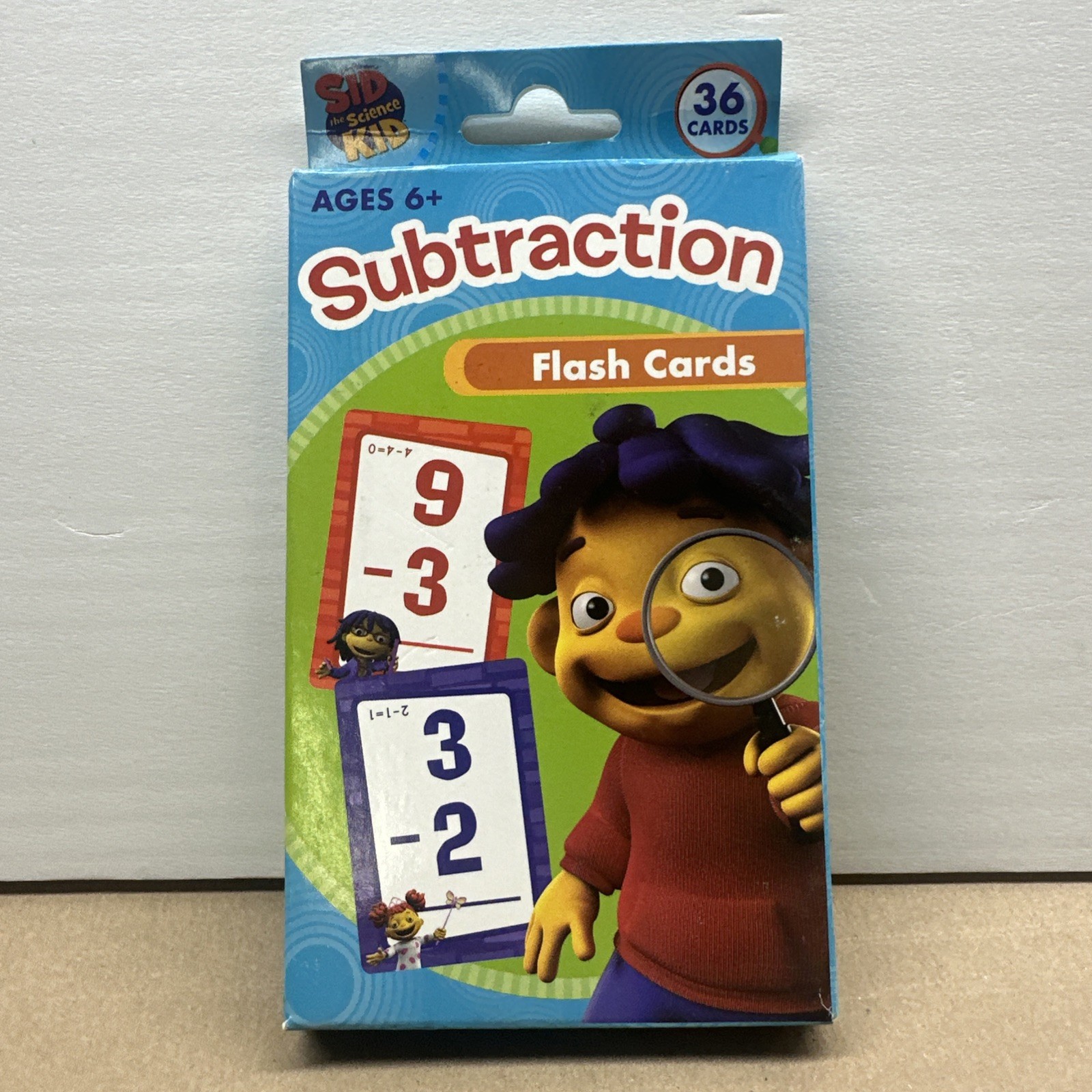 Sid The Science Kid Subtraction Flash Card Educational Ages 6 And Up