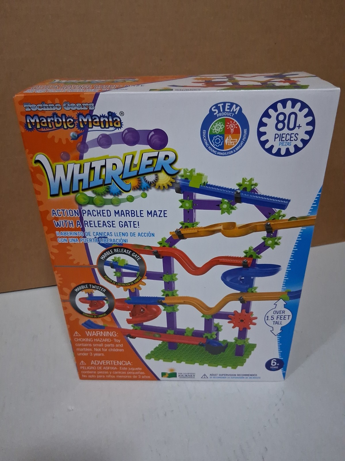 ” NEW ” WHIRLER! MARBLE MAZE Marble Mania TECHNO GEARS Learning Journey