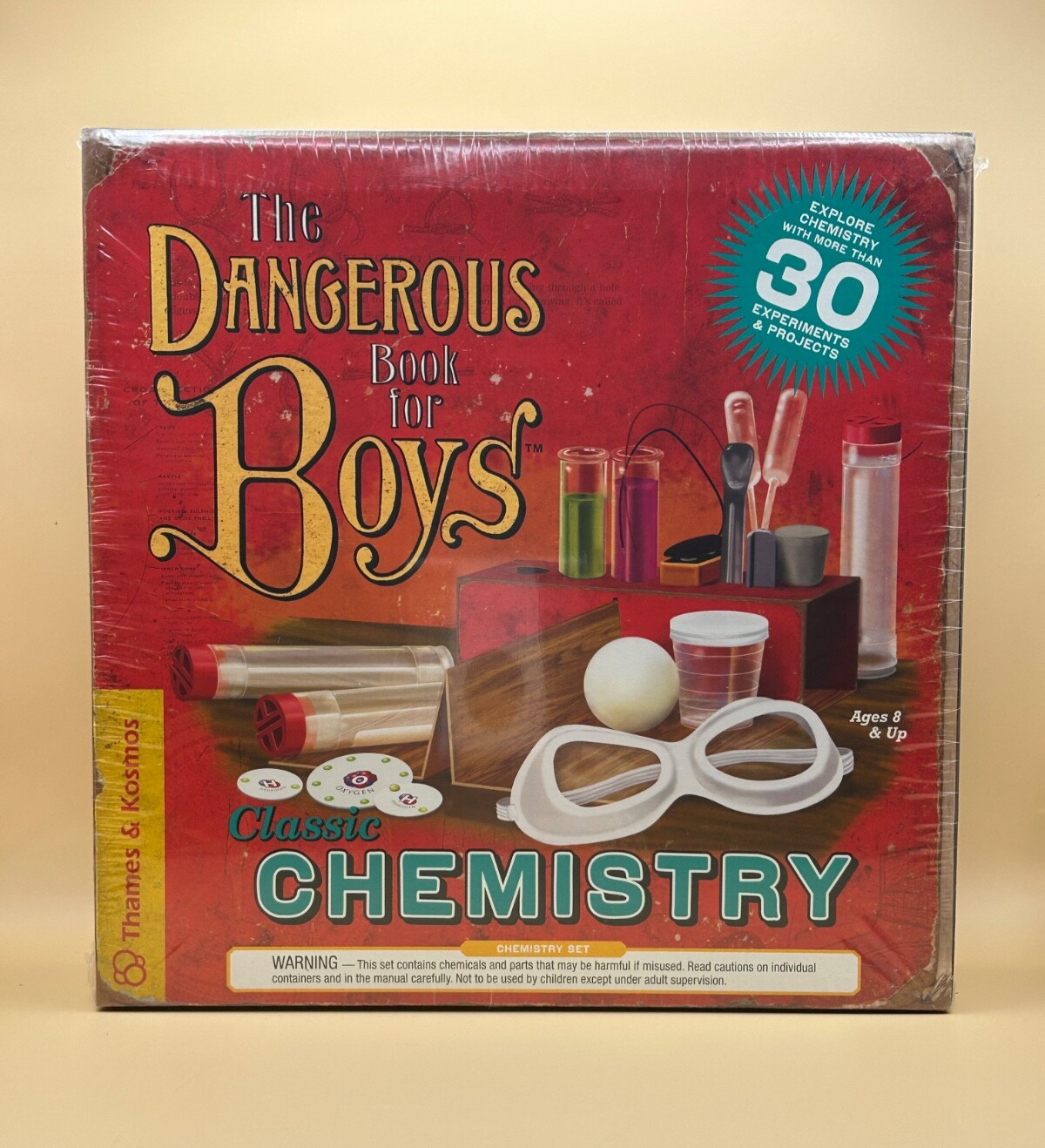 Thames and Kosmos The Dangerous Book for Boys Classic Chemistry Set Science Kit
