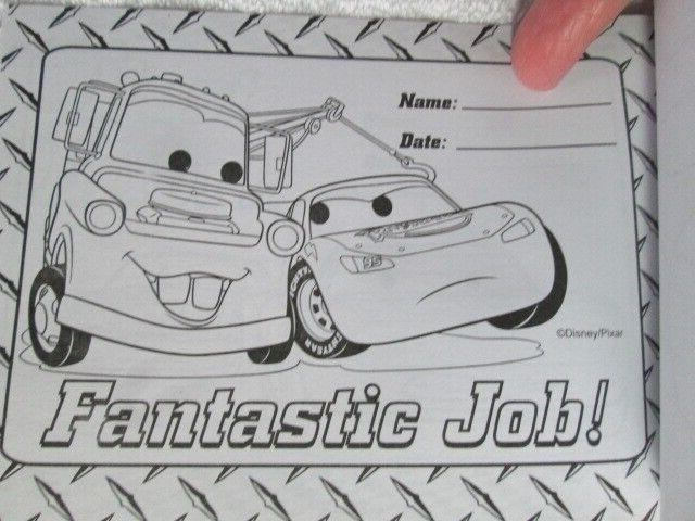 Disney Learning Reward Sticker Book, Cars, Learning Activities, Certificates